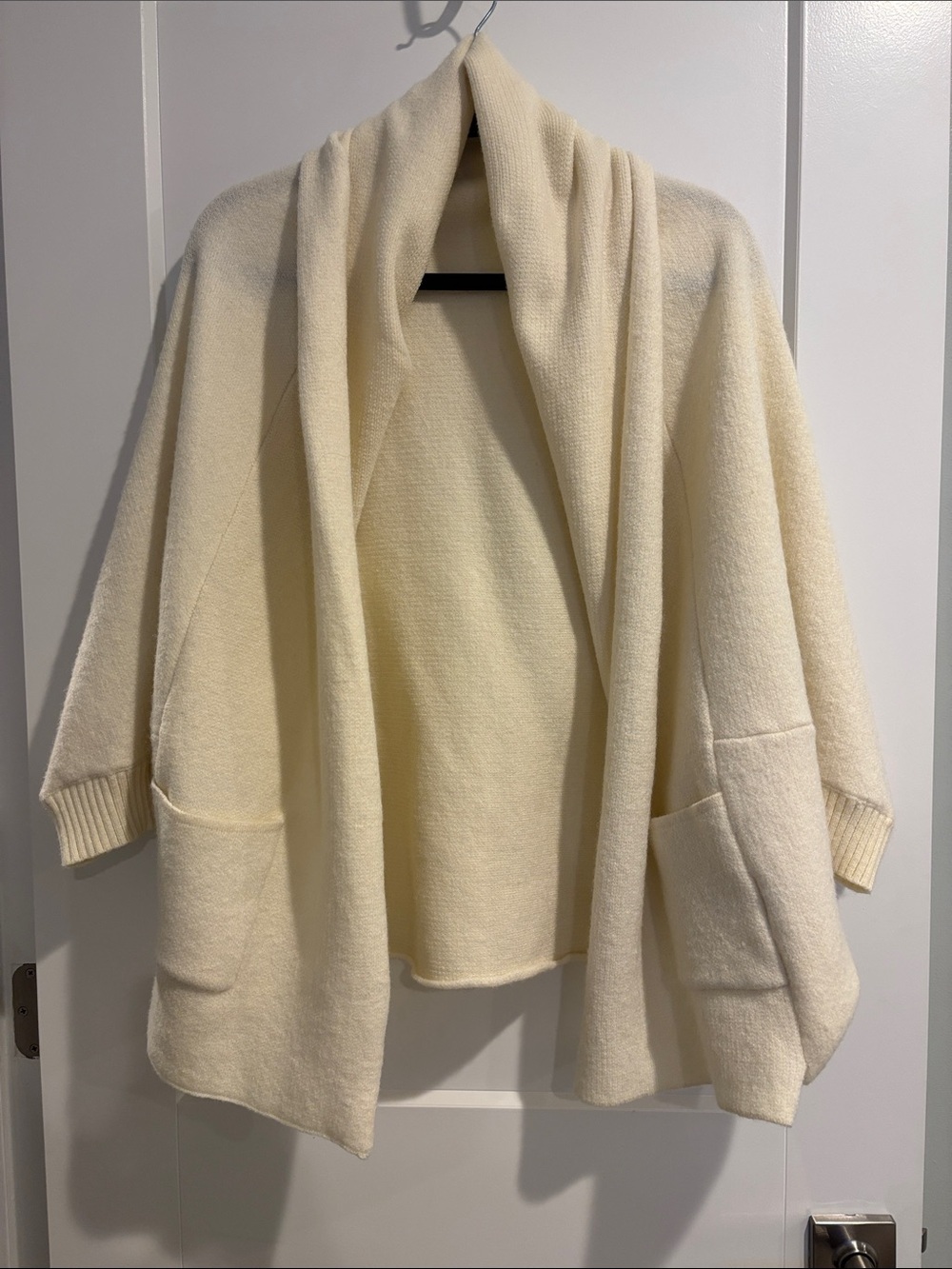 FATE Shawl Collar Women’s Sweater with Pockets Large